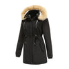Winter Coat Detachable Hooded Feece Jacket Women