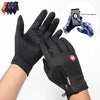 Winter Gloves Touch Screen Riding Motorcycle Sliding Waterproof Sports Gloves With Fleece