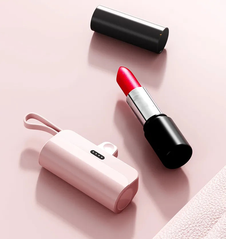 Mini Power Bank 5000mAh Portable Charger Built in Cable Cute Powerbank External Battery Pack PoverBank for iPhone Samsung Xiaomi