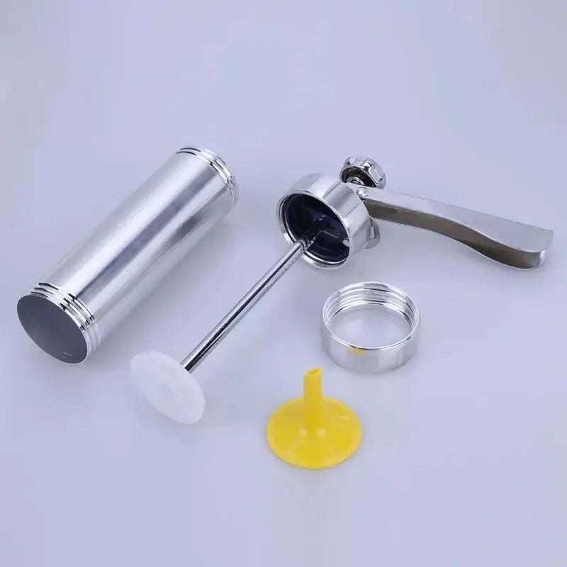 Cookie Press Gun And Icing Set Alloy Churro Maker Cookie Maker With 10 Discs 20 Discs 4 Pastry Tip Biscuit Mold
