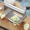 Upgraded Stainless Steel Garlic Press Squeezer Manual Garlic Ginger Rocker Crusher Garlic Cutting