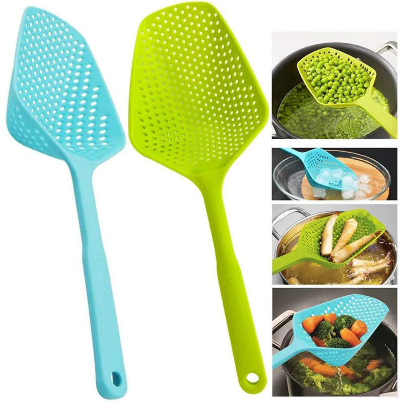 Nylon Strainer Large Scoop Colander Kitchen Appliances Spoon Shovel Soup Spoon Filter Cooking Tools
