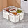Kitchen Gadget Compartments Divided Serving Tray With Lid Veggie Tray Portable Snack Box Food Container For Biscuits Candy Fruits Nuts