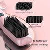 Rechargeable Wireless Straightening Comb 220 Hair Straightener Brush USB Rechargeable Flat Iron LCD Display Temperature