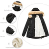 Winter Coat Detachable Hooded Feece Jacket Women