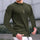 Trend Crew-neck Pullover Loose Knitted Long-sleeved Cotton Top