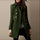 Streetwear Women Jackets Lined Double-breasted Ladies Loose Wool Overcoat Elegant Lapel Solid Pocketed Coats For Autumn Winter