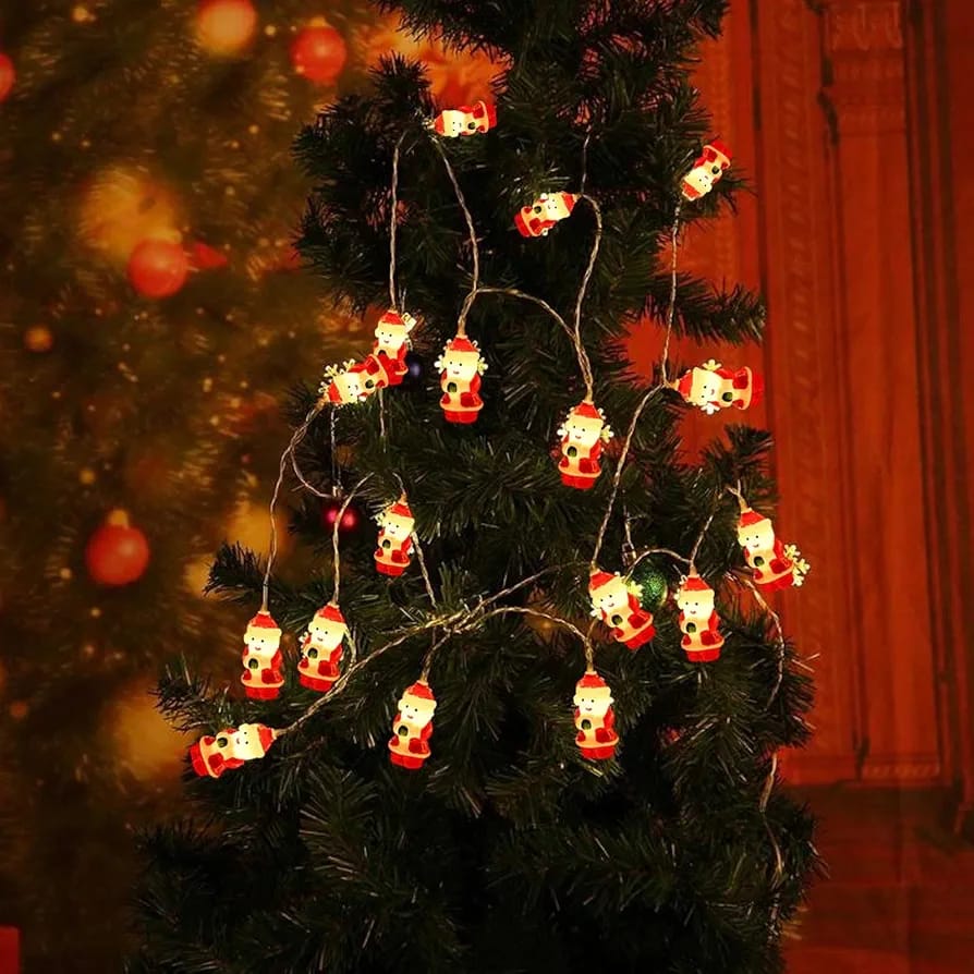 Snowman Fairy Lights – 2m LED Christmas String Lights