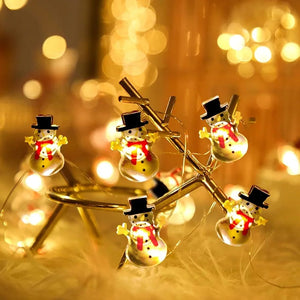 Snowman Fairy Lights – 2m LED Christmas String Lights
