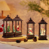 Christmas Portable Oil Lamp Santa Claus LED Night Lights Battery Powered Indoor Outdoor Hanging Lanterns Festive Party Decoration(Battery Powered)
