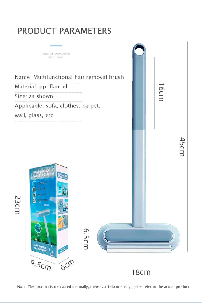 4 In 1 Multifunctional Hair Removal Brush Pet Dog Cat Hair Cleaner Brush Cat Hair Remover Window Screen Cleaning Tool Gadgets