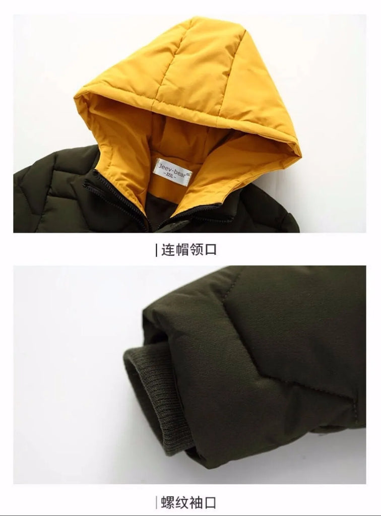 Winter New Boy's Quilted Cotton Coat Warm