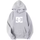 DC Letter Men's Hoodie Men's and Women's Fashion Simple Long Sleeve Sweatshirt Autumn and Winter Street Trend Large Gym Hoodie