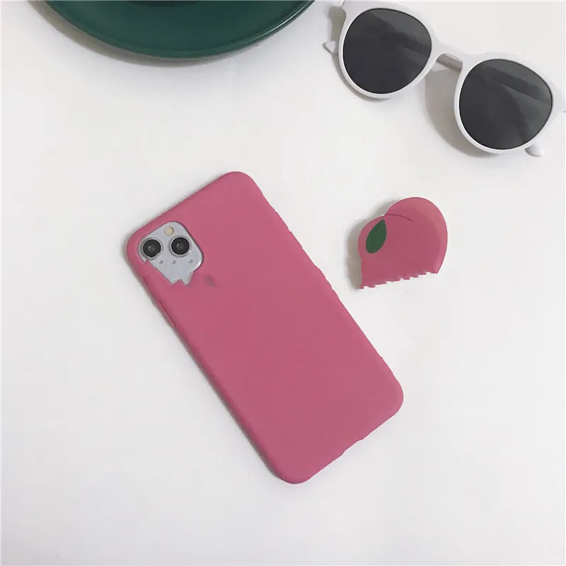 Peach Stand For Mobile Phone Case