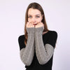 Twist Knit Warm Fingerless Sleeve Arm Cover