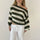 Loose Striped Pullover Sweater Fashion Versatile Long-sleeved Knitted Tops For Women Clothing