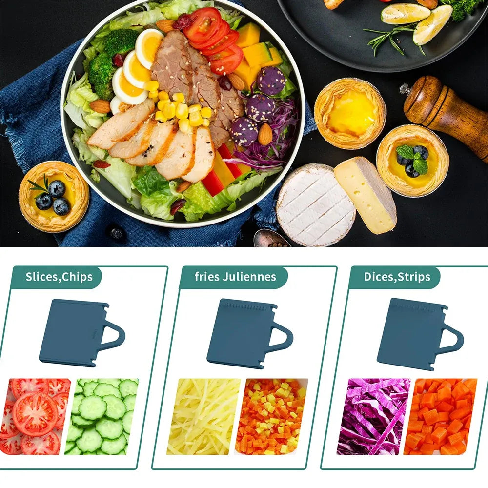 Mandoline Food Slicer Adjustable 3 In 1 Slicer For Kitchen Food Chopper Safe Multi Functional Vegetable Cutter Fast Meal Prep