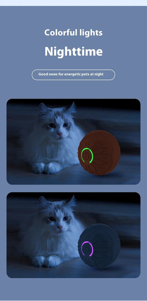 Pets Electric Jumping Ball Automatic Dog-teasing Luminous Pet Products Pets Dogs Training Products Ball Toys For Dogs Resistance