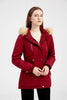 Winter Coat Detachable Hooded Feece Jacket Women
