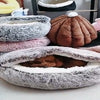 2 In 1 Dog And Cat Bed Pet Winter Bed Round Plush Warm Bed House Soft Long Plush Pets Bed Pet Products