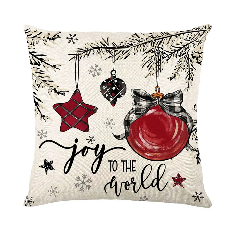 🎄✨ 45cm Christmas Cushion Cover – Festive Pillowcase for Holiday Home Décor