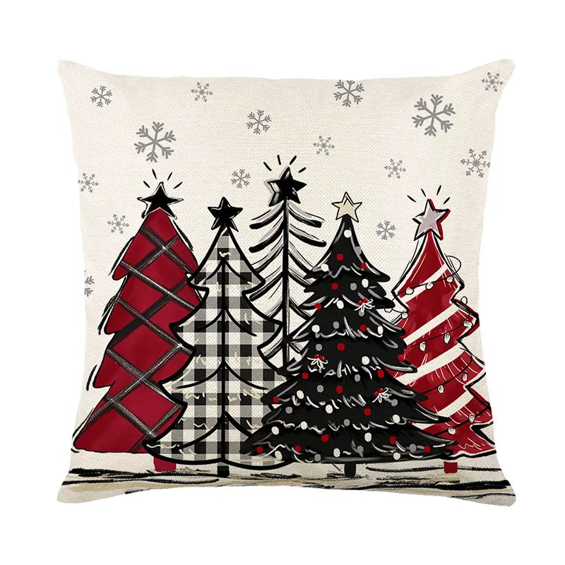 🎄✨ 45cm Christmas Cushion Cover – Festive Pillowcase for Holiday Home Décor