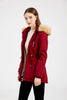 Winter Coat Detachable Hooded Feece Jacket Women