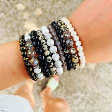 Beaded stretch bracelet